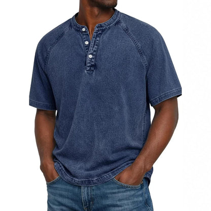 ⭐ Premium Men’s Mao‑Collared Shirt – Lightweight, Breathable & Elegant for Summer ✨